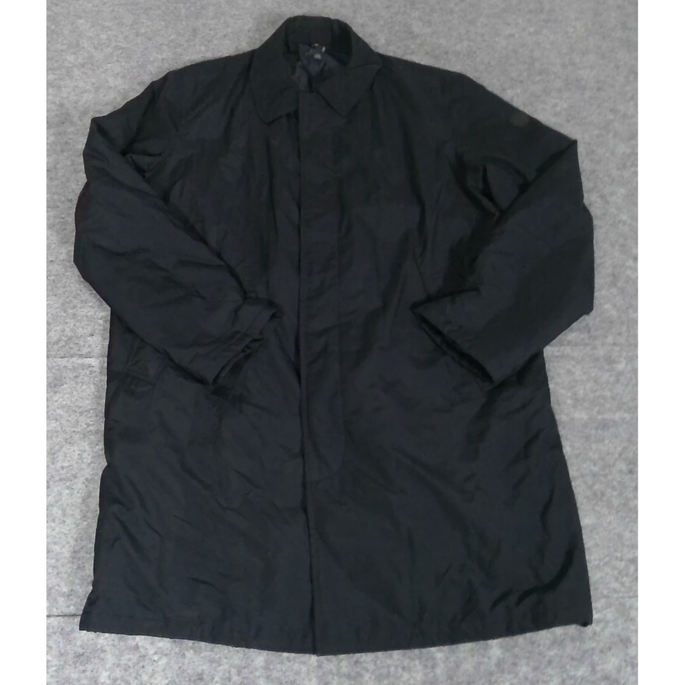 Polo Ralph Lauren Men XXL Navy Blue Insulated Long Overcoat Walking Coat Jacket